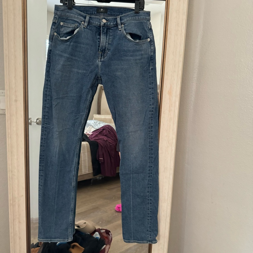 7 for all mankind slimy jeans